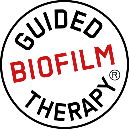 Logo rotondo della Guided Biofilm Terapy